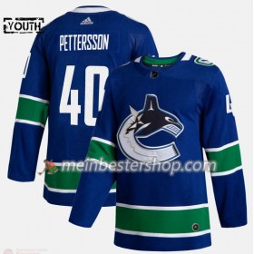 Vancouver Canucks Elias Pettersson 40 Adidas 2019-2020 Blau Trikot Authentic - Kinder